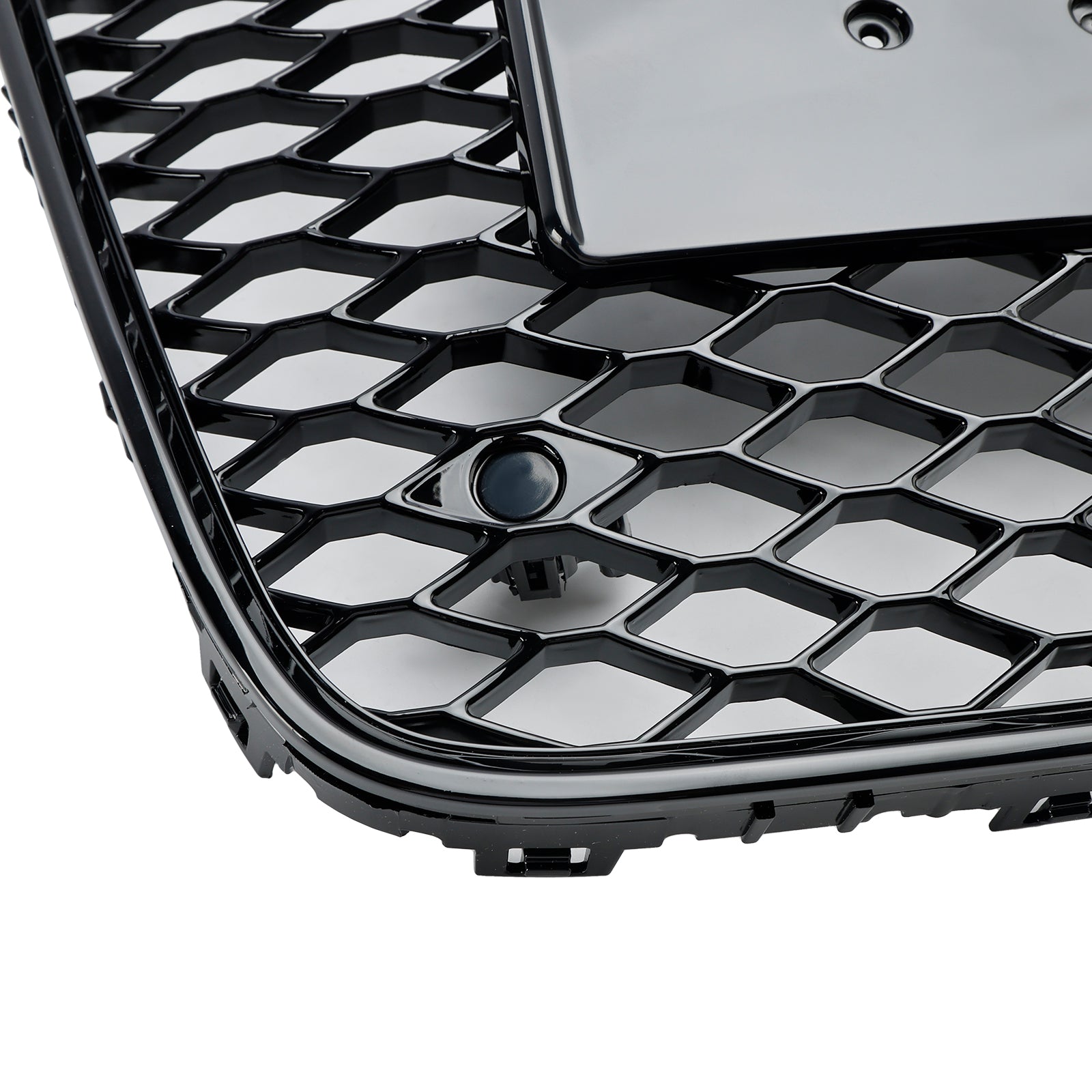 Grille de ventilation de radiateur de pare-chocs avant Audi Q7 SQ7 4L 2005-2015 Grille noire brillante