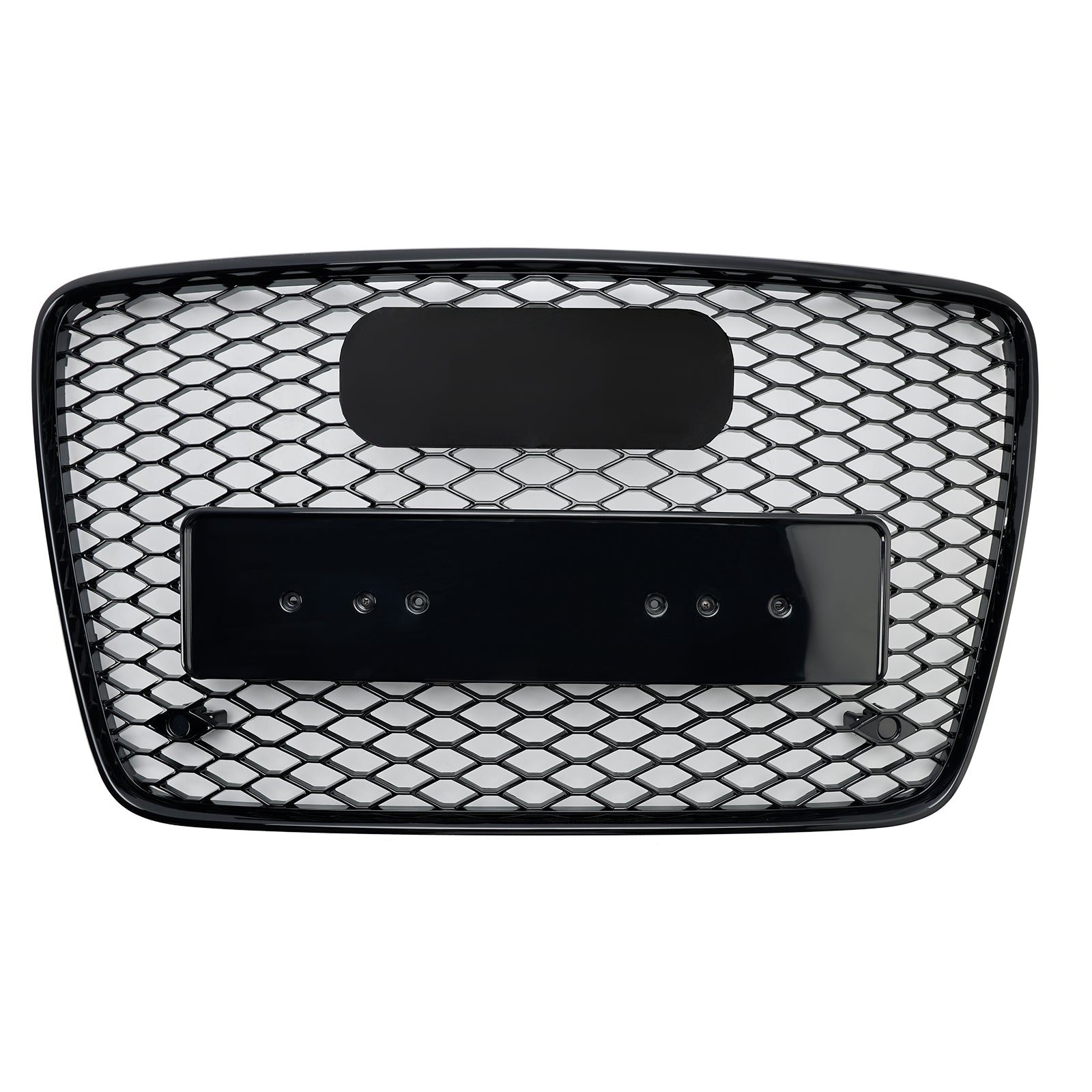 2005-2015 Audi Q7 SQ7 4L Front Bumper Radiator Vent Mesh Grill Gloss Black Grille