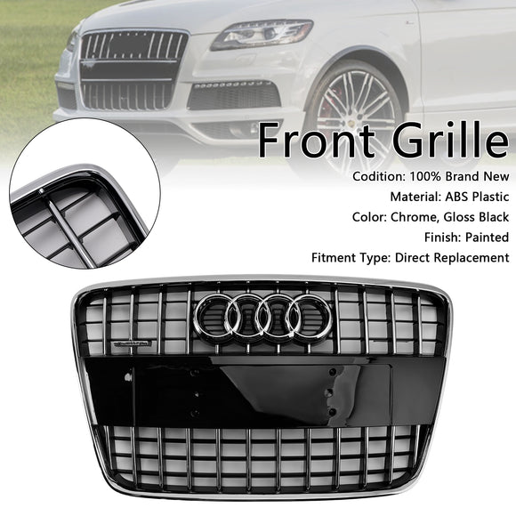 Rejilla delantera para Audi Q7 /Q7 Sline /SQ7 2005-2015, parrilla de radiador de parachoques delantero de malla deportiva