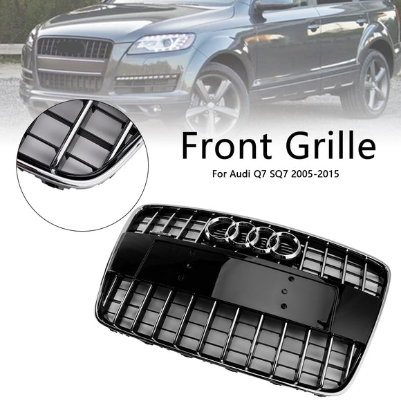Rejilla delantera para Audi Q7 /Q7 Sline /SQ7 2005-2015, parrilla de radiador de parachoques delantero de malla deportiva
