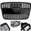 Rejilla delantera para Audi Q7 /Q7 Sline /SQ7 2005-2015, parrilla de radiador de parachoques delantero de malla deportiva-5