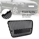 Audi Q7/Q7 S Line 2005-2015 hunajakenno etusäleikkö RSQ7 Quattro Style ylempi puskurin vaihto musta verkkosäleikkö-11