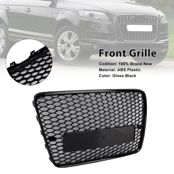 Audi Q7/Q7 S Line 2005-2015 hunajakenno etusäleikkö RSQ7 Quattro Style ylempi puskurin vaihto musta verkkosäleikkö