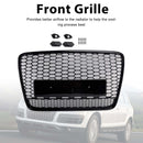 Audi Q7/Q7 S Line 2005-2015 hunajakenno etusäleikkö RSQ7 Quattro Style ylempi puskurin vaihto musta verkkosäleikkö-4