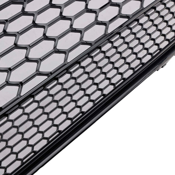 Audi Q7/Q7 S Line 2005-2015 hunajakenno etusäleikkö RSQ7 Quattro Style ylempi puskurin vaihto musta verkkosäleikkö