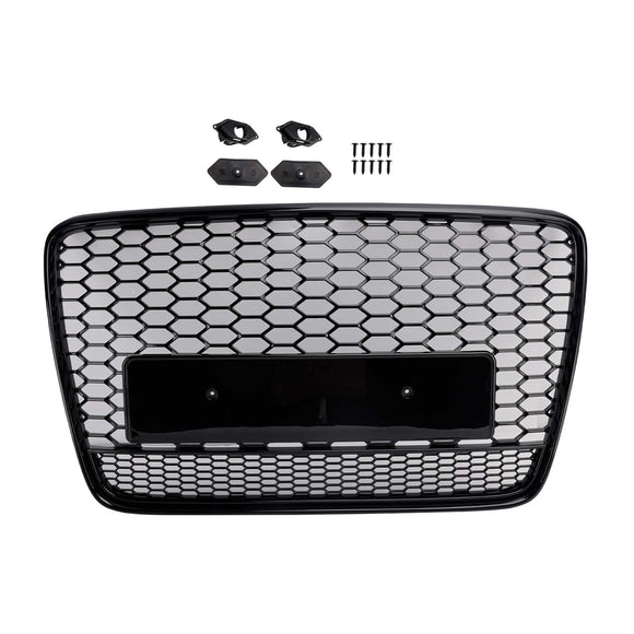 Audi Q7/Q7 S Line 2005-2015 hunajakenno etusäleikkö RSQ7 Quattro Style ylempi puskurin vaihto musta verkkosäleikkö