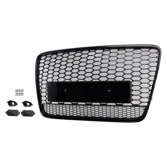 Audi Q7/Q7 S Line 2005-2015 hunajakenno etusäleikkö RSQ7 Quattro Style ylempi puskurin vaihto musta verkkosäleikkö