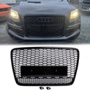 2005-2015 Audi Q7 / Q7 Sline RSQ7 Style Grill Front Bumper Honeycomb Gloss Black Grille-3