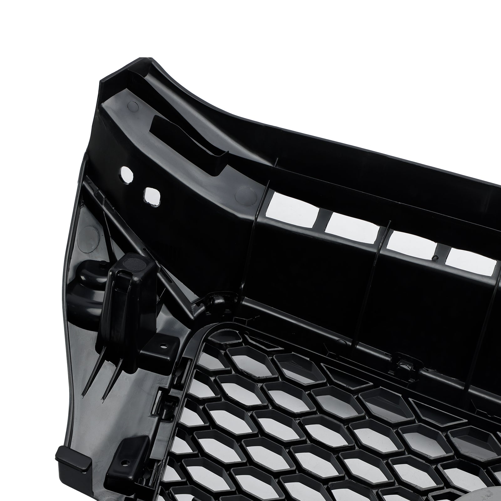 Grille avant sport en nid d'abeille style RS3 brillante noire pour Audi A3 / A3 Sline / S3 8P 2008-2013.