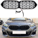 2020-2023 BMW Série 2 Gran Coupé F44 Calandre diamant noir brillant Grille de remplacement de pare-chocs avant avec LED-2