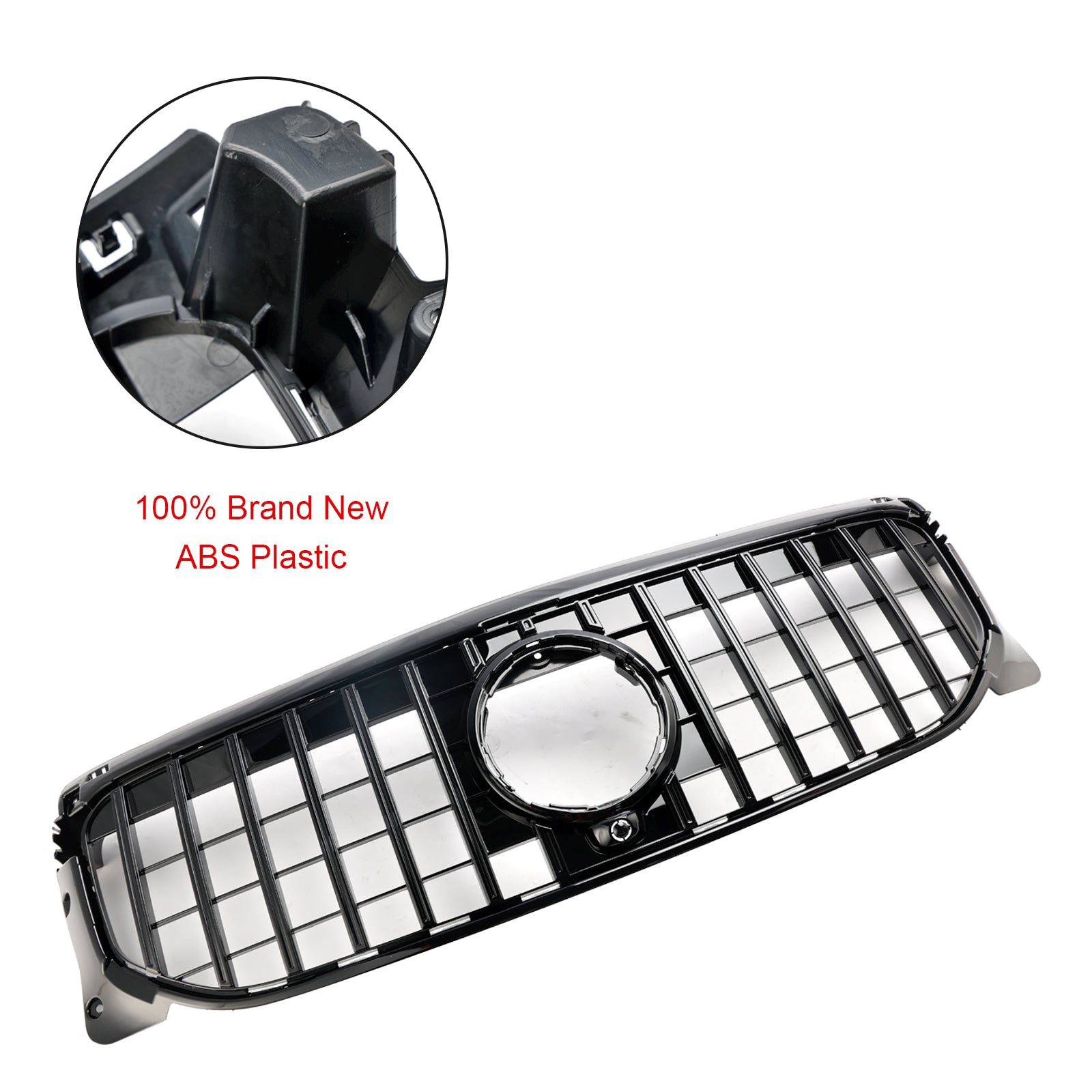 Grille de pare-chocs avant Mercedes Benz Classe GLB X247 GLB180/200/220/250 2020-2023 Grille de style AMG noire/diamant