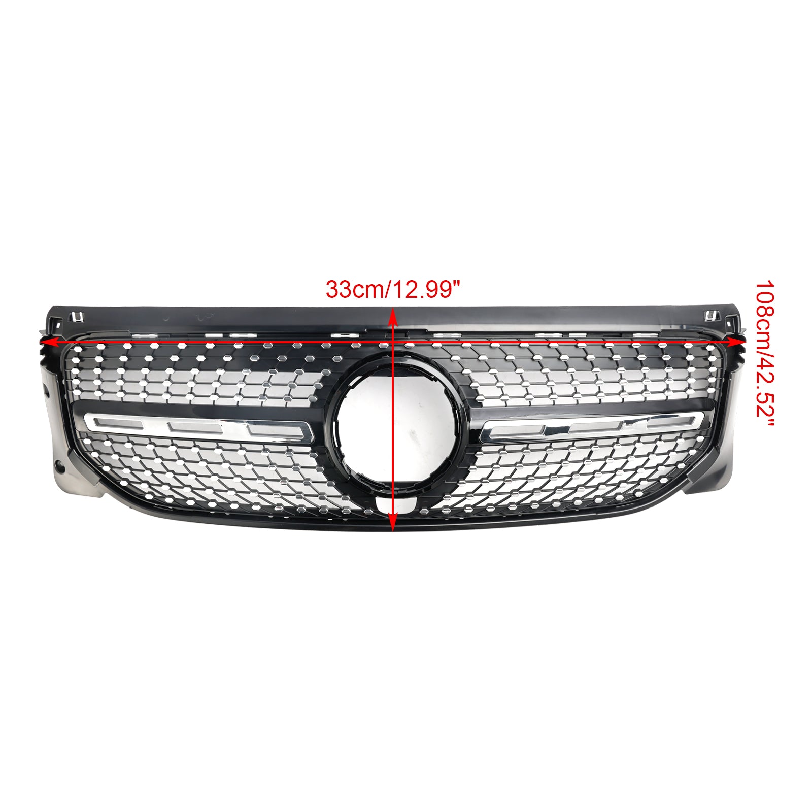 Mercedes Benz GLB-Class X247 GLB180/200/220/250 2020-2023 Front Bumper Grill Black/Diamond AMG Style Grille