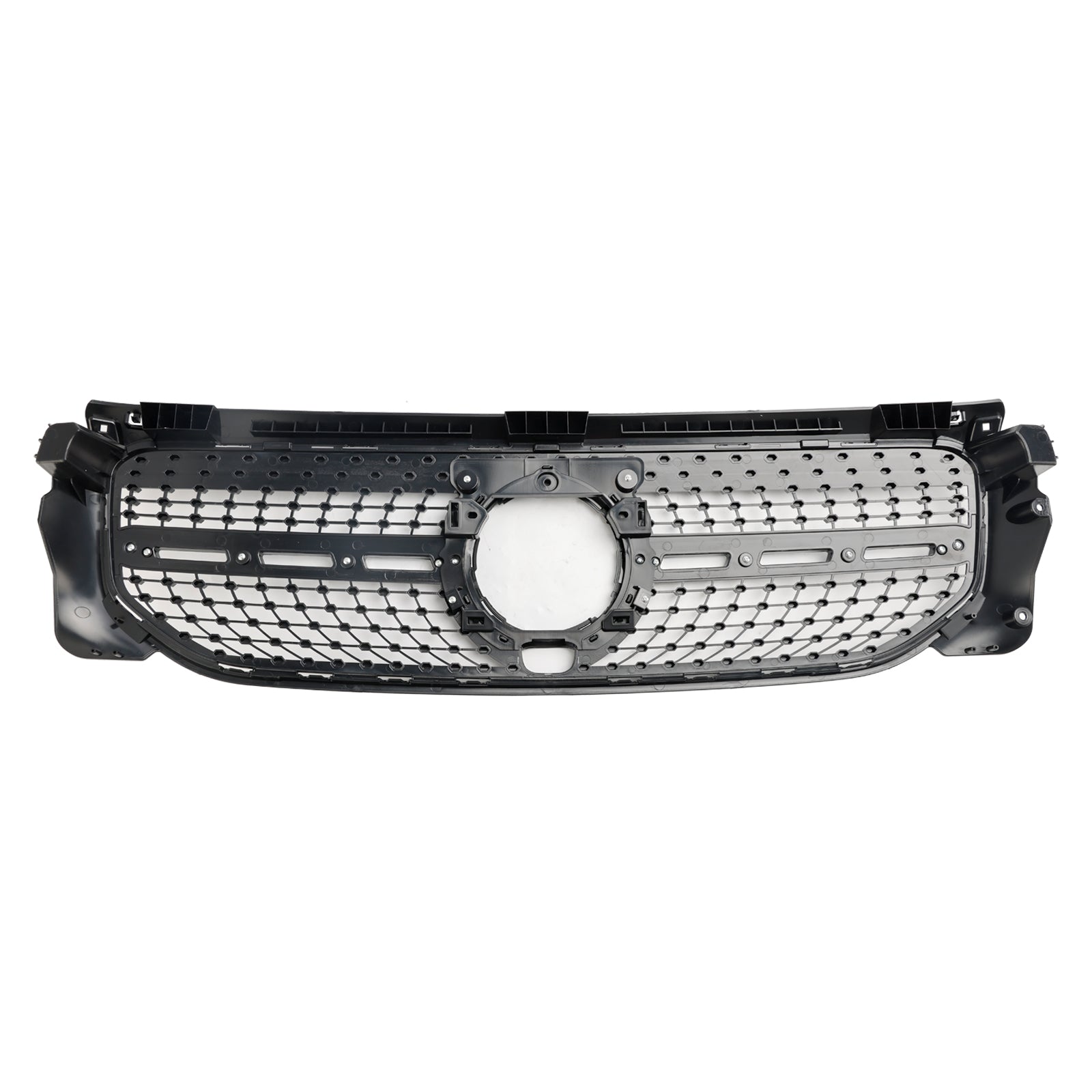 Parrilla delantera para parachoques Mercedes Benz Clase GLB X247 GLB180/200/220/250 2020-2023, estilo AMG, color negro y diamante