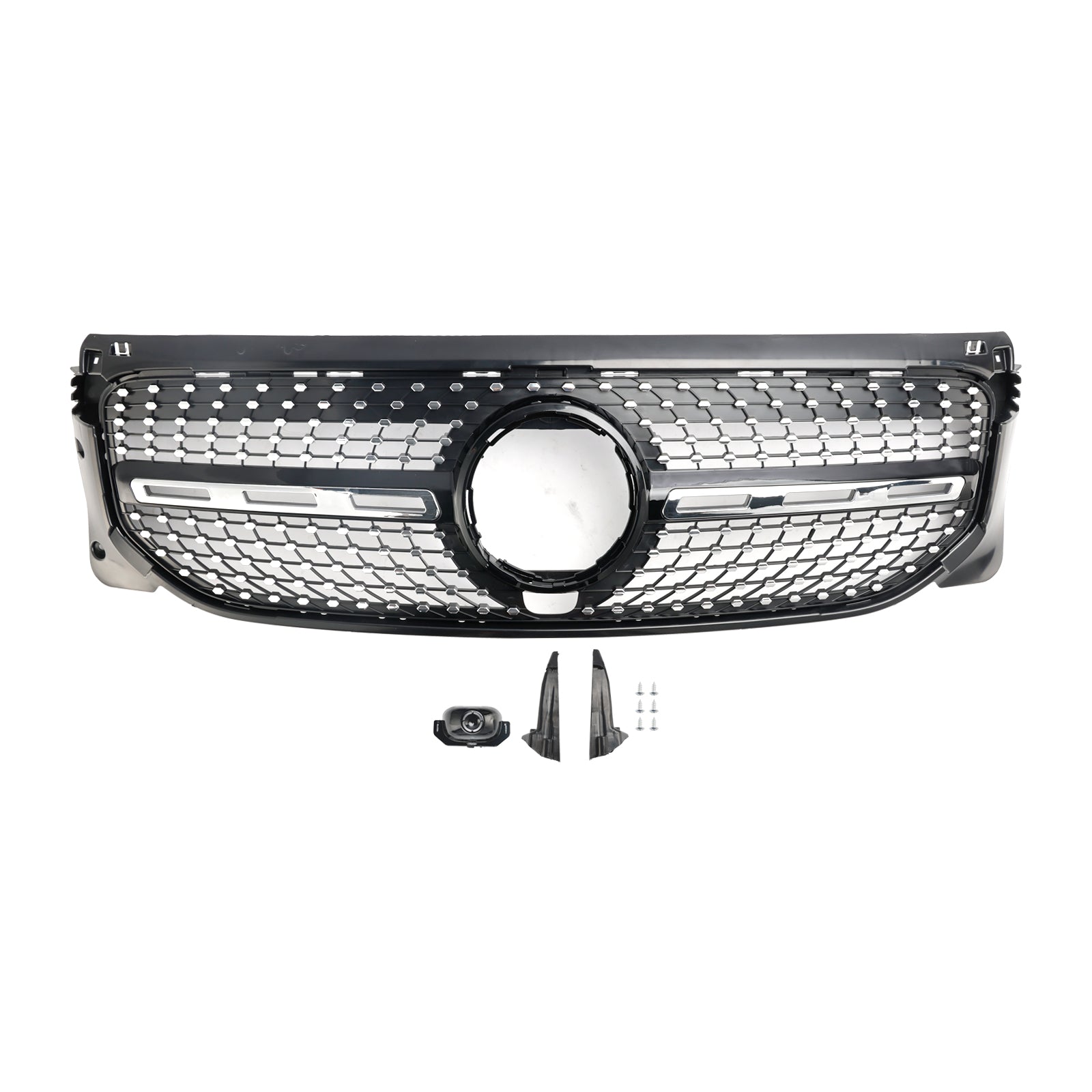 Mercedes Benz GLB-Class X247 GLB180/200/220/250 2020-2023 Front Bumper Grill Black/Diamond AMG Style Grille