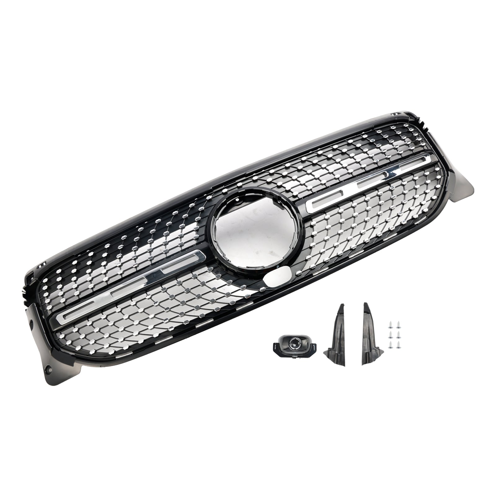 Mercedes Benz GLB-Class X247 GLB180/200/220/250 2020-2023 Front Bumper Grill Black/Diamond AMG Style Grille