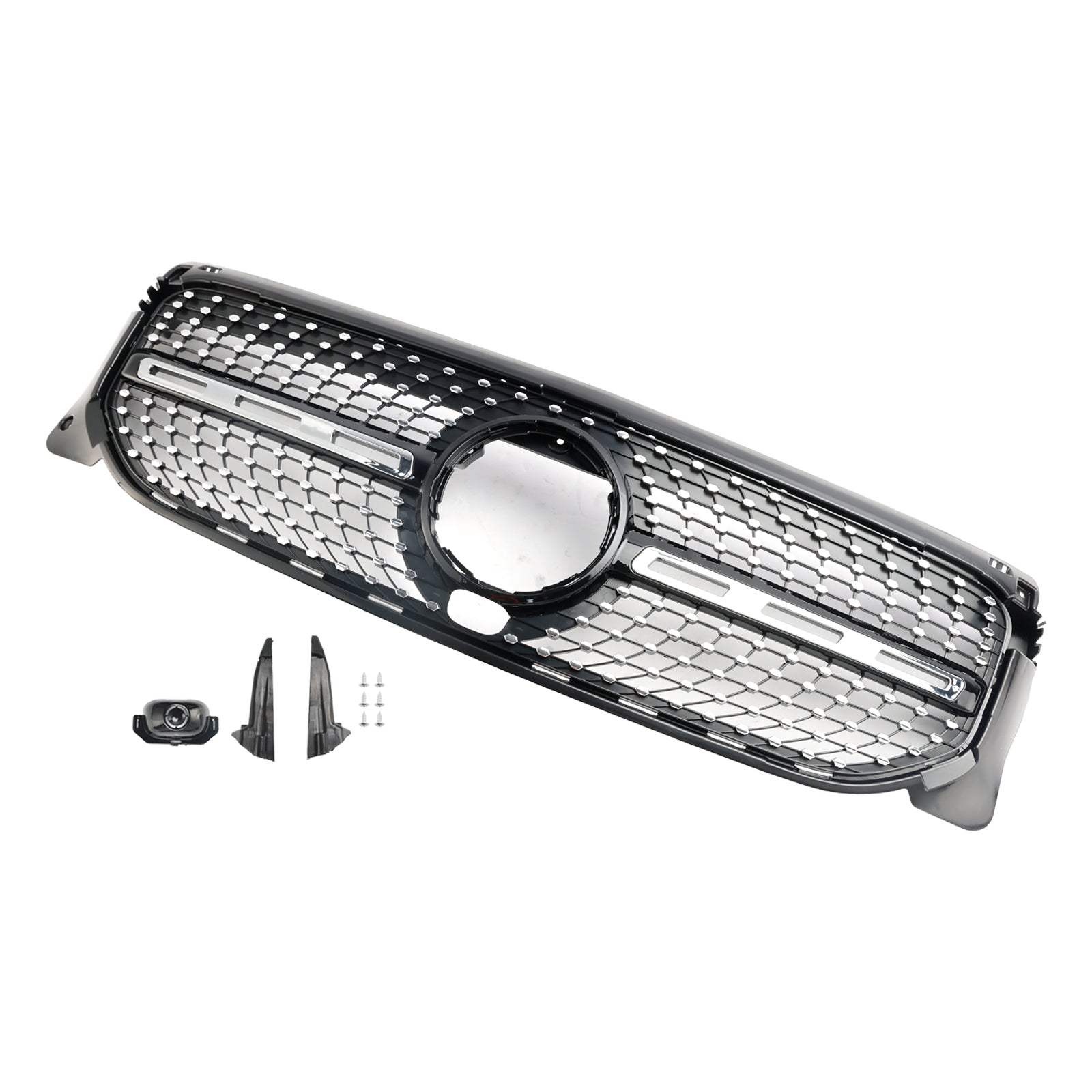 Grille de pare-chocs avant Mercedes Benz Classe GLB X247 GLB180/200/220/250 2020-2023 Grille de style AMG noire/diamant