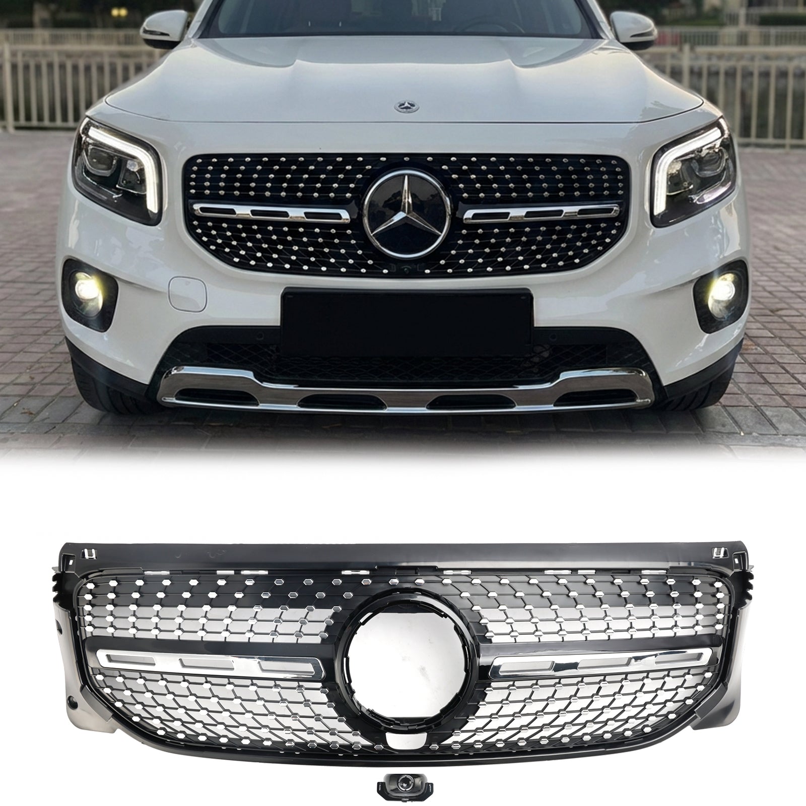2020-2023 Mercedes Benz GLB-Class X247 Diamond Grill Front Bumper