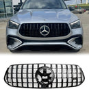 Mercedes Benz GLE-Class V167 AMG-Line 2024-2025 GT Style Säleikkö Etu Yläpuskuri Musta Säleikkö-4
