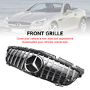 2011-2016 Mercedes Benz SLK-Class R172 GT Style Grille Front Bumper Chrome Replacement Grill-4