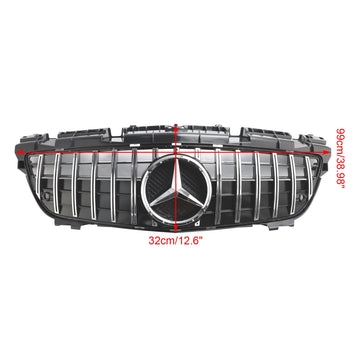 Parrilla de repuesto cromada para parachoques delantero, estilo Mercedes Benz SLK-Class R172 GT 2011-2016 - 0