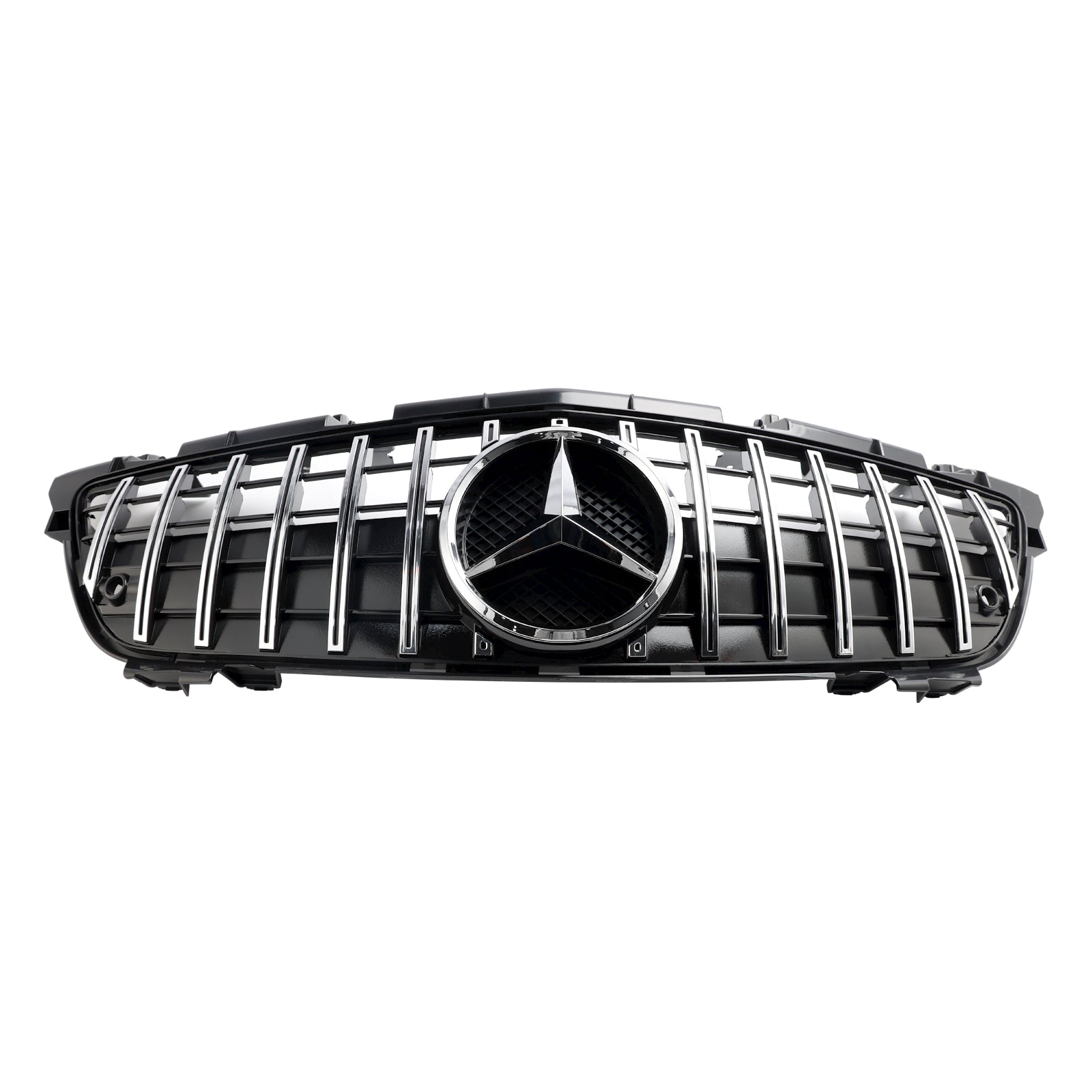 Calandre Avant Style GT Maillée Pour Mercedes Classe SLC (R172) 2016-2020 - Argentée - Pas Pour AMG - 11