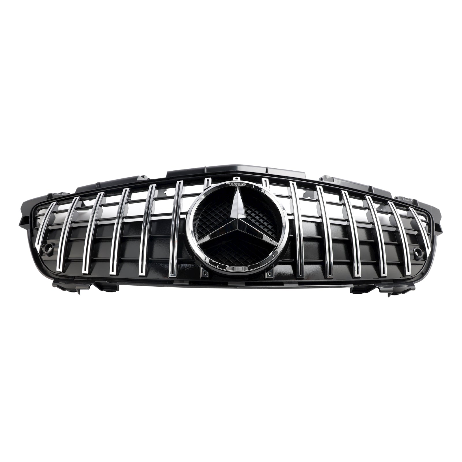 Parrilla delantera cromada estilo GT para Mercedes Benz Clase SLK R172 SLK200/250/350/SLK55 AMG 2011-2016