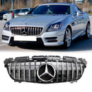 2011-2016 Mercedes Benz SLK-Class R172 GT Style Grille Front Bumper Chrome Replacement Grill-1