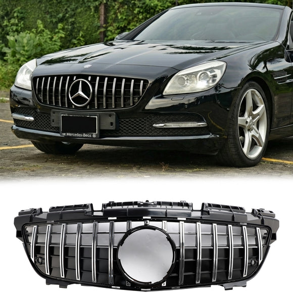 2011–2016 Mercedes Benz SLK-Klasse R172 GT Style Kühlergrill Frontstoßstange Chrom Ersatzgrill