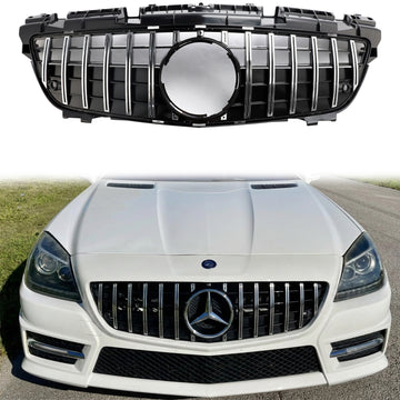 2011–2016 Mercedes Benz SLK-Klasse R172 GT Style Kühlergrill Frontstoßstange Chrom Ersatzgrill