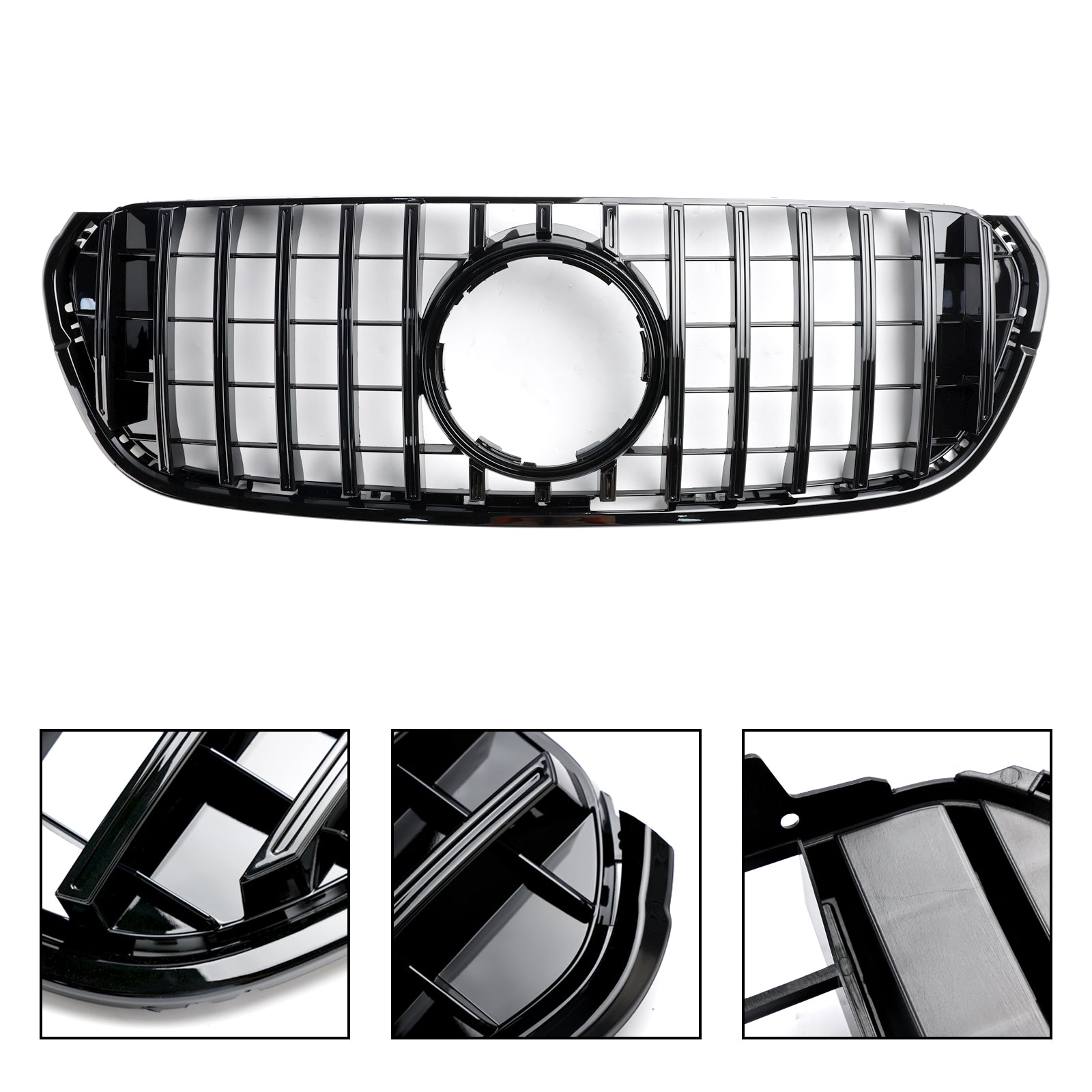 Grille de pare-chocs avant noire de style AMG pour Mercedes Benz Classe X X470 W470 X220d X250d X350d 2017-2019