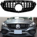 Mercedes Benz Klasy E W213 E63 E63S AMG 2016-2020 Grill przedniego zderzaka GTR Style Czarna kratka-3