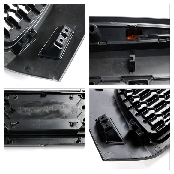 TRD PRO-Stil | Toyota Tundra | Mattschwarz | Frontstoßstangengitter | 2006-2009 | Wabengittergrill + LED-Licht + Buchstabe