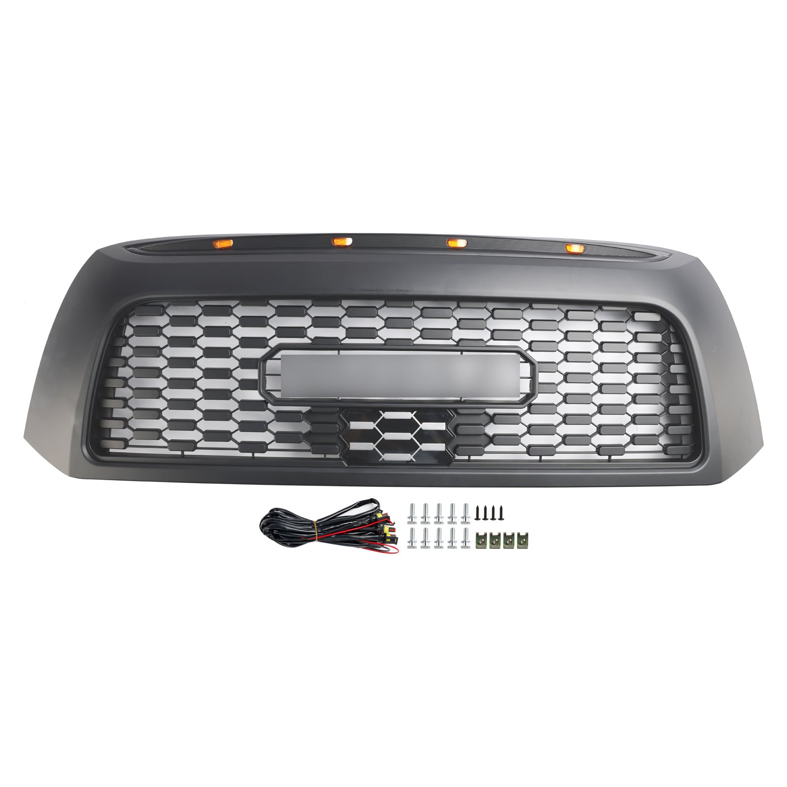 2006-2009 Toyota Tundra TRD Pro Grill Matte Black Sostituzione Grilla anteriore con luce e lettera a LED