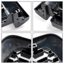 Parrilla de parachoques delantero estilo Toyota Sequoia TRD PRO 2005-2007, rejilla negra mate con luz LED-6