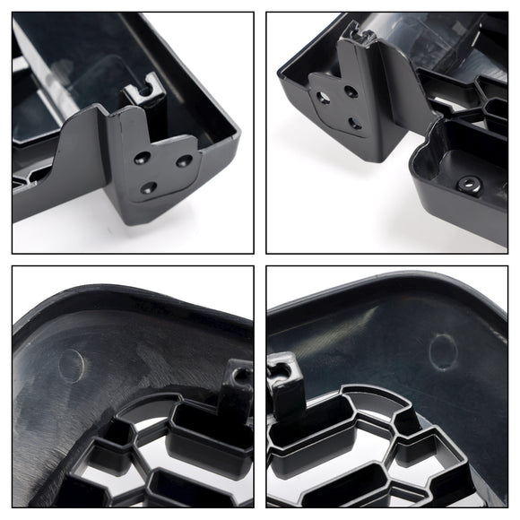 Parrilla de parachoques delantero estilo Toyota Sequoia TRD PRO 2005-2007, rejilla negra mate con luz LED