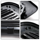 Parrilla Big Horn negra mate para Dodge Ram 1500 2009-2012 con rejilla de repuesto para parachoques delantero con luz LED-8