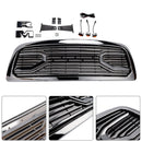 Dodge Ram 1500 2009-2012 avec calandre lumineuse LED, grille de pare-chocs avant chromée avec lettre RAM-3