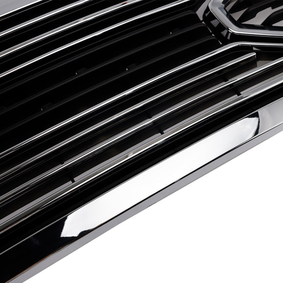Dodge Ram 1500 2009-2012 avec calandre lumineuse LED, grille de pare-chocs avant chromée avec lettre RAM