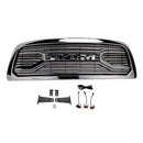 Dodge Ram 1500 2009-2012 W/ Led Light Grille Chrome Front Bumper Grill-1