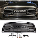 Dodge Ram 1500 2009-2012 met led-lichtrooster Chromen voorbumpergrill-1