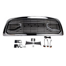 Dodge Ram 1500 2009-2012 avec calandre lumineuse LED, grille de pare-chocs avant chromée avec lettre RAM-7
