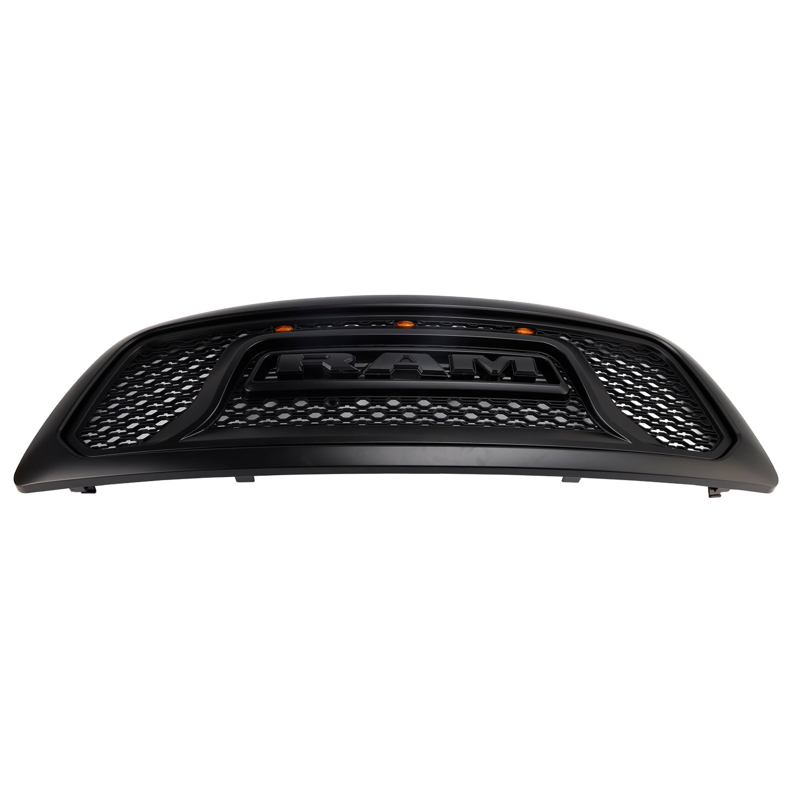 Dodge Ram 1500 2009-2012 Rebel Style Grill Front Bumper Black Replacement Grille W/ LED