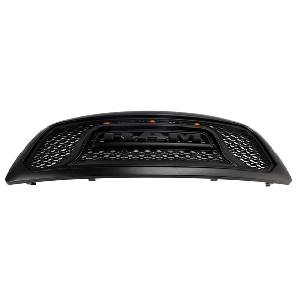 Dodge Ram 1500 2009-2012 Grille de style rebelle pare-chocs avant grille de remplacement noire avec LED