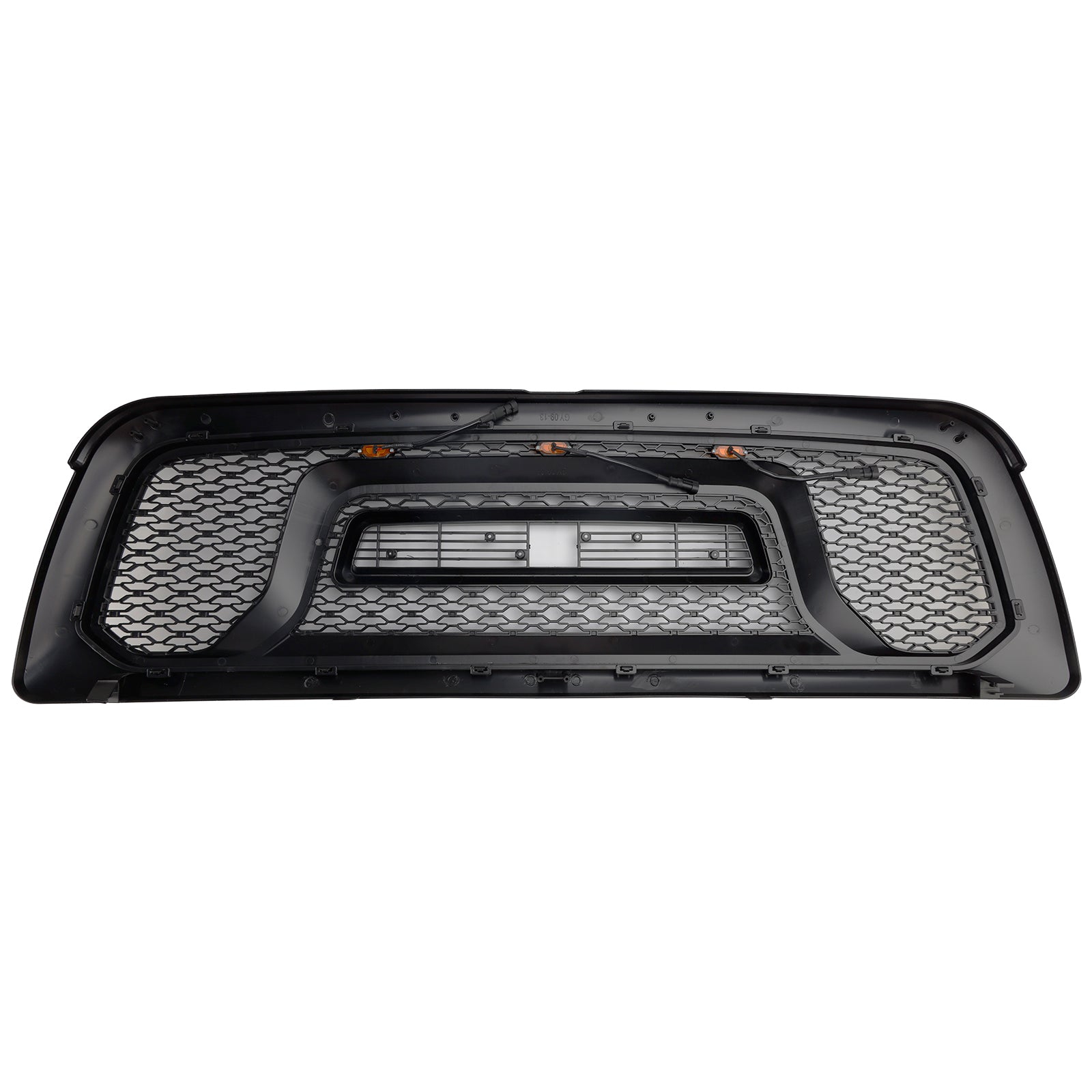 Dodge Ram 1500 2009-2012 Rebel Style Grill Front Bumper Black Replacement Grille W/ LED