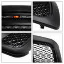 Dodge Ram 1500 2009-2012 Grille de style rebelle pare-chocs avant grille de remplacement noire avec LED-9