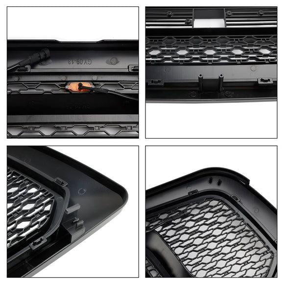 Dodge Ram 1500 2009-2012 Grille de style rebelle pare-chocs avant grille de remplacement noire avec LED