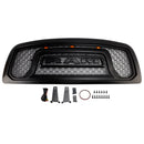 Dodge Ram 1500 2009-2012 Grille de style rebelle pare-chocs avant grille de remplacement noire avec LED-1