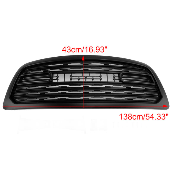 Dodge Ram 1500 2009-2012 Rebel Style Grill Front Bumper Black Replacement Grille W/ LED & RAM Letter