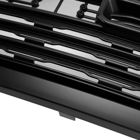 Dodge Ram 1500 2009-2012 Rebel Style Grill Front Bumper Black Replacement Grille W/ LED & RAM Letter
