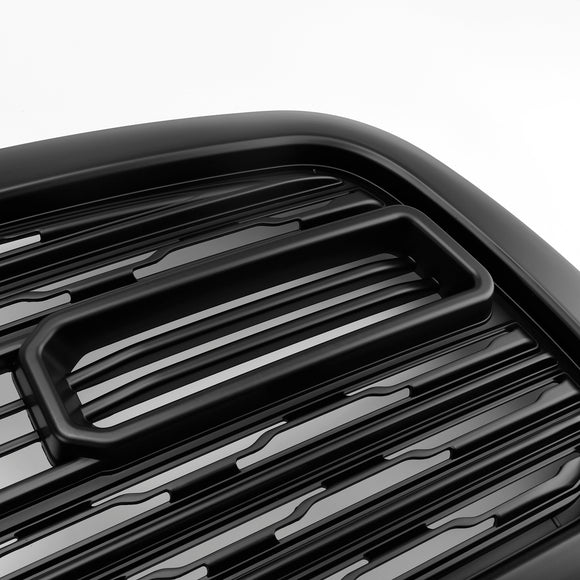 Dodge Ram 1500 2009-2012 Rebel Style Grill Front Bumper Black Replacement Grille W/ LED & RAM Letter